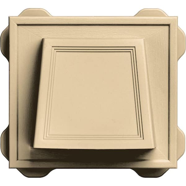 Builders Edge 6.6875 in. x 7.375 in. #012 Dark Almond 4 in. Hooded Siding Vent