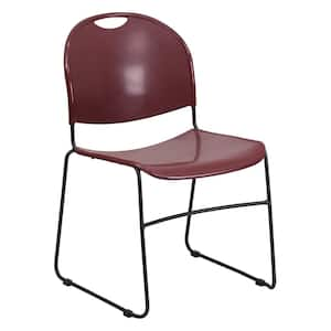 Plastic Stackable Chair in Red