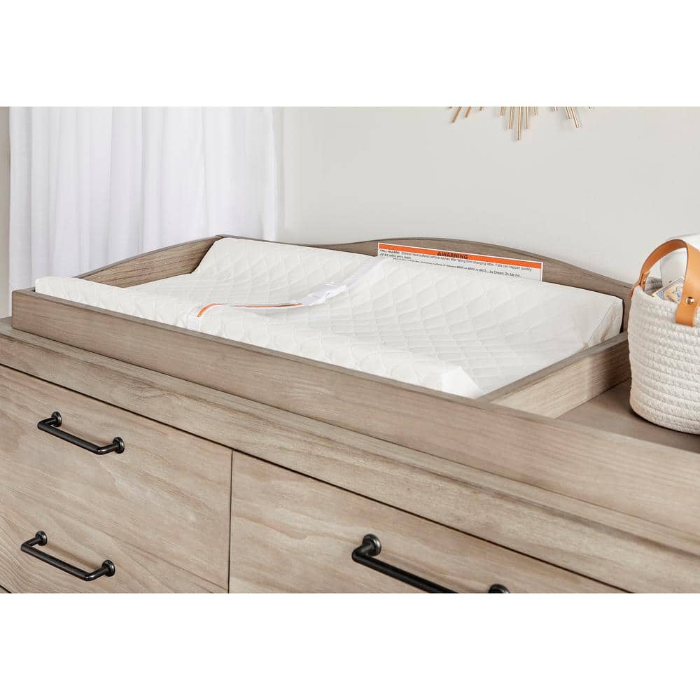 White Quilted Waterproof Contour Changing Pad 32x16 Inches