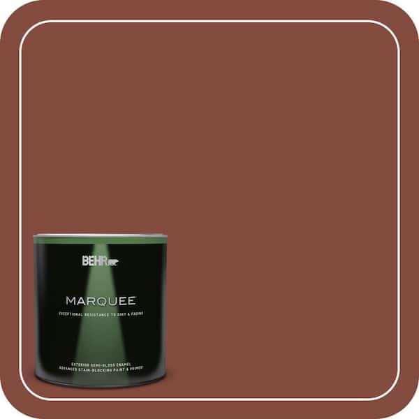BEHR MARQUEE 1 qt. #S160-7 Red Chipotle Semi-Gloss Enamel Exterior Paint & Primer