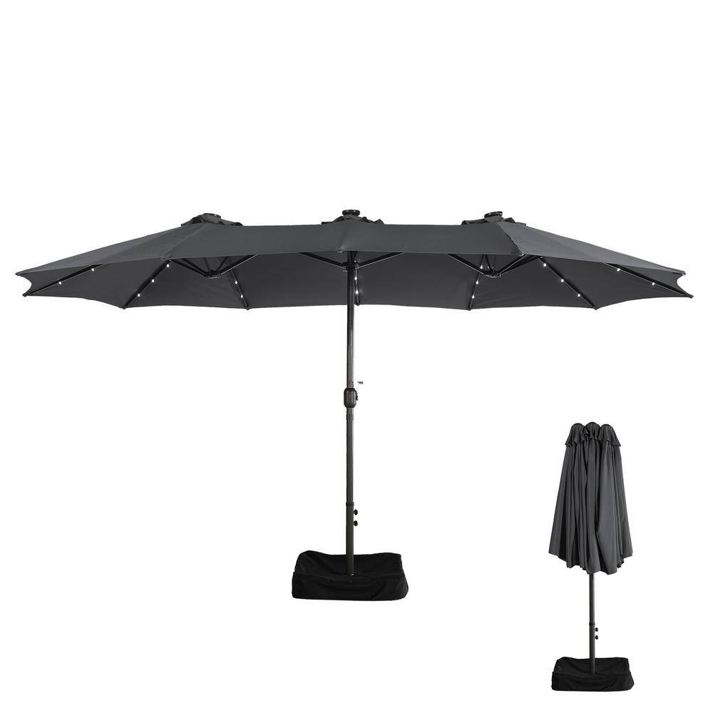 Mondawe 15 ft. Patio Market Umbrella Double-Sided Outdoor Patio ...