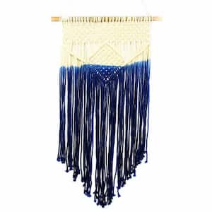 Macrame Blue Cotton Wall Hanging