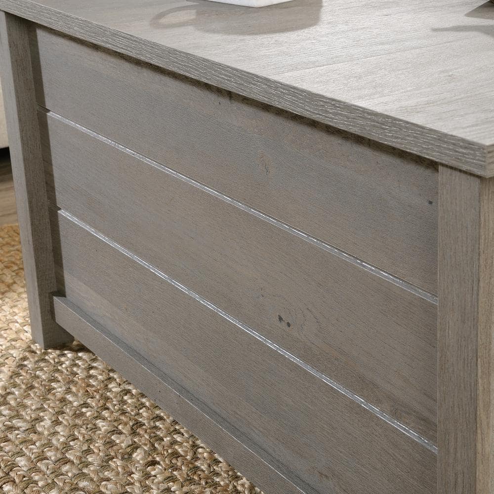 Mystic Oak Square Storage Coffee Table with Drawers