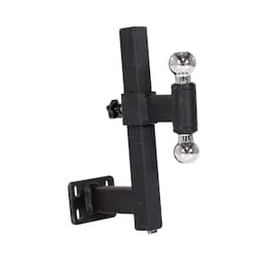 Black Steel Double Ball Hitch Mount for E-Tug-HD Models