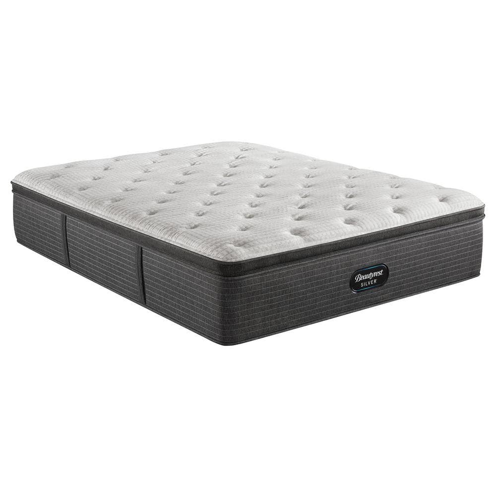 Contemporary Gray and White Gel Memory Foam California King Mattress