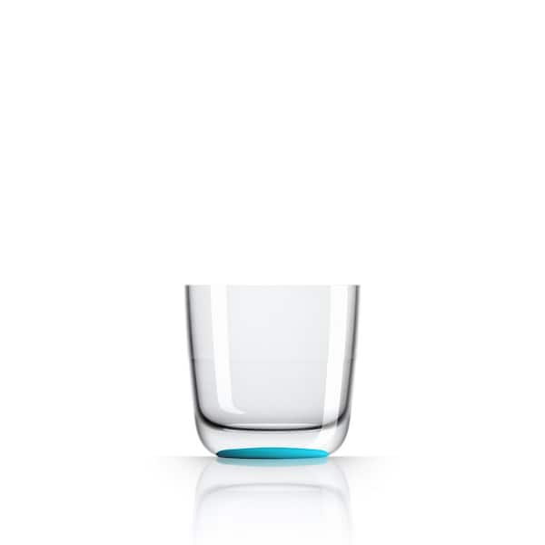 Palm Outdoor Australia Marc Newson Non-slip Forever-unbreakable 10 oz. Whisky/Stemless-wine Tritan with Vidid-blue Non-Slip Base (2-Pack)