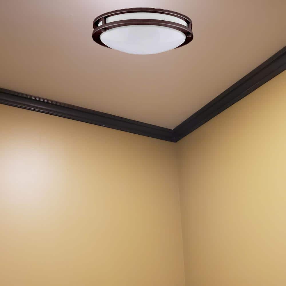 Bronze 10-Inch LED Flush Mount Ceiling Light