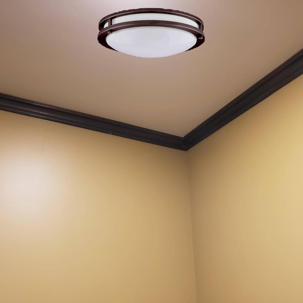 Bronze 17-Inch Dimmable LED Flush Mount Ceiling Light