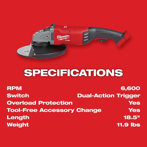 Milwaukee M18 FUEL 18-Volt Lithium-Ion Brushless Cordless 7/9 in