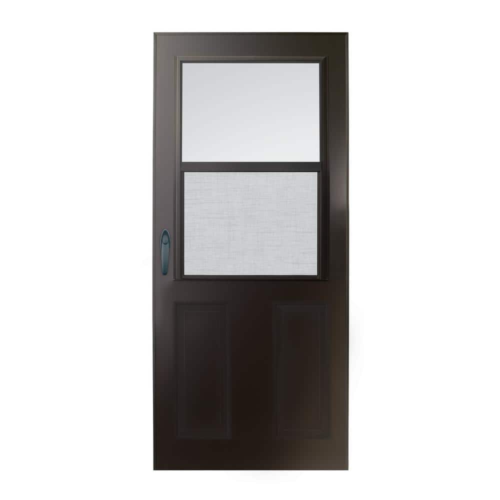 200 Series 36 in. x 80 in. Bronze Universal 1/2 Light Mid-View Aluminum Sto