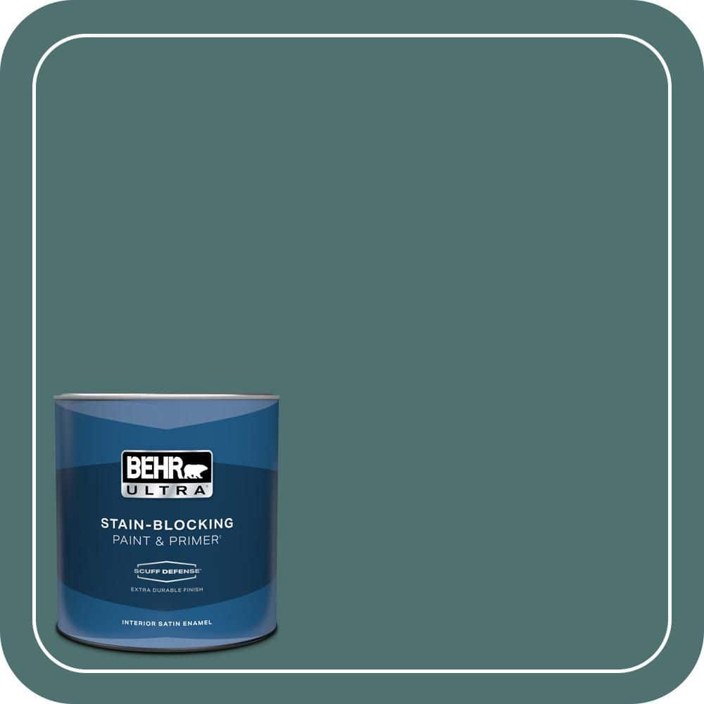 1 qt. #S440-6 Tealish Extra Durable Satin Enamel Interior Paint & Primer price history on PriceWatchPro