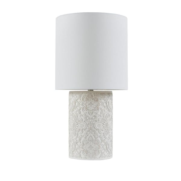 INK+IVY Ashbourne 25.5 in. Ivory Table Lamp
