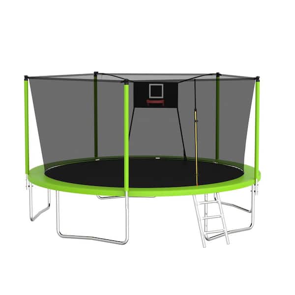 14 ft. Outdoor Green Recreational Trampolines