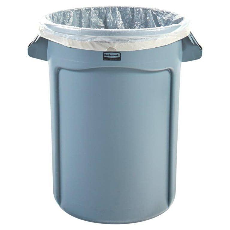 33-39 Gallon Clear Heavy-Duty Drawstring Trash Bags
