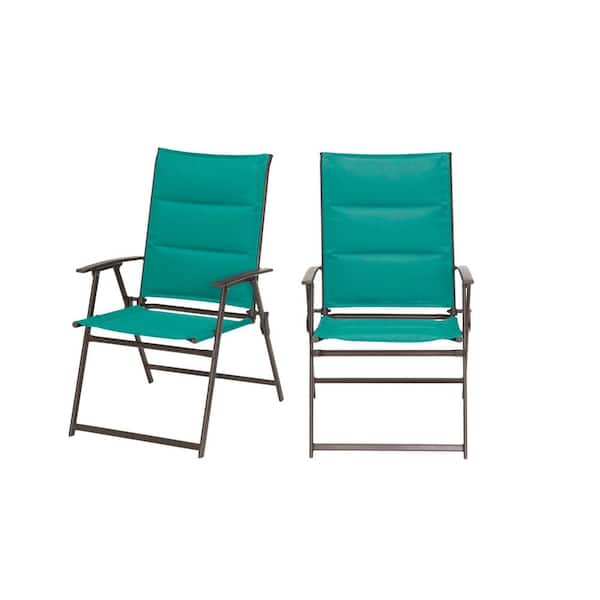 Stylewell Mix And Match Steel Padded, Padded Folding Lawn Chairs Home Depot