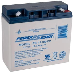 12-Volt 18 Ah F2 Terminal Sealed Lead Acid (SLA) Rechargeable Battery