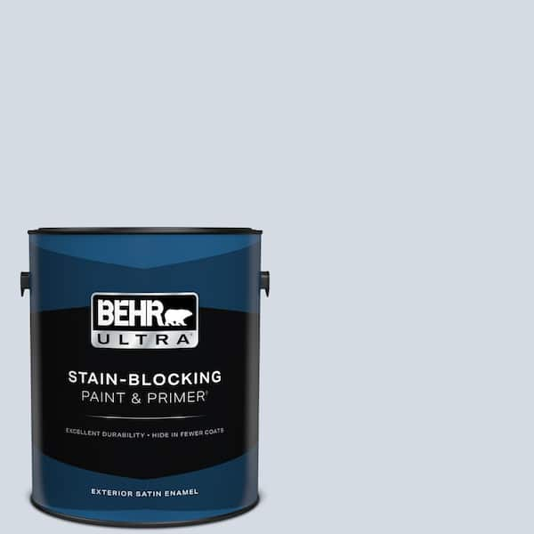 BEHR ULTRA 1 gal. #610E-3 Drowsy Lavender Satin Enamel Exterior Paint & Primer