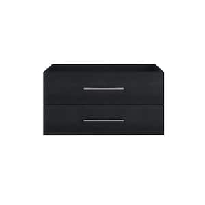 Napa 40 in. W x 20 in. D x 21 in. H Single Sink Bath Vanity Cabinet without Top in Black Ash, Wall Mounted