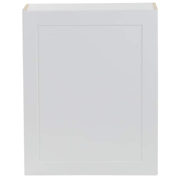 Hampton Bay Cambridge White Shaker Assembled Wall Kitchen Cabinet (24 in. W x 12.5 in. D x 30 in. H)