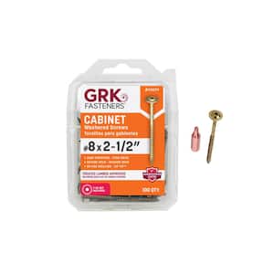 #8 x 2-1/2 in. Star Drive Low Profile Washer-Head Wood Cabinet Screw (100 per Pack)