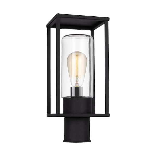 Generation Lighting Vado 1-Light Black Outdoor Post Lantern