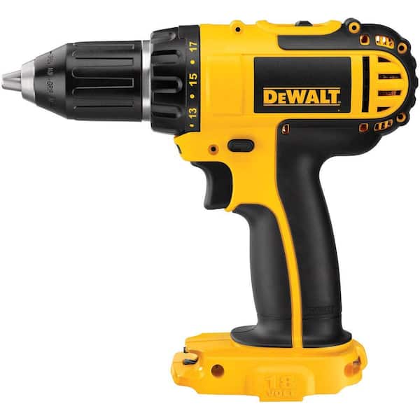 DEWALT 18-Volt Lithium-Ion Cordless 1/2 in. (13 mm) Compact Drill/Driver (Tool-Only)