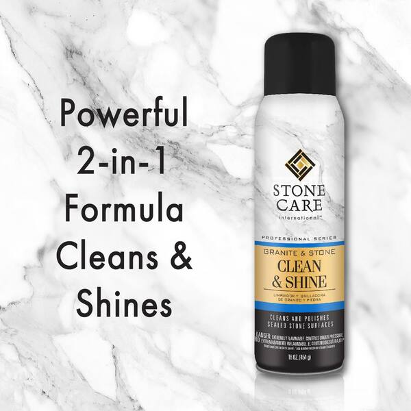 16 Oz Aerosol Granite And Stone Clean, Sci Countertop Cleaner And Polish Home Depot