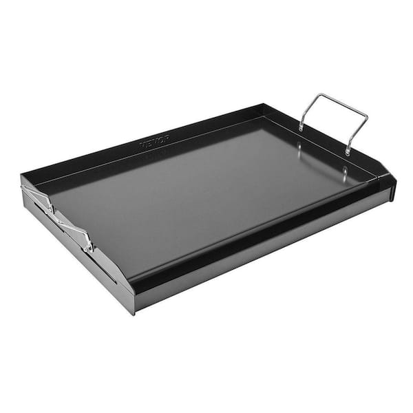 24x16 in Flat Top Griddle Carbon Steel Universal BBQ Grill Pan Cookware