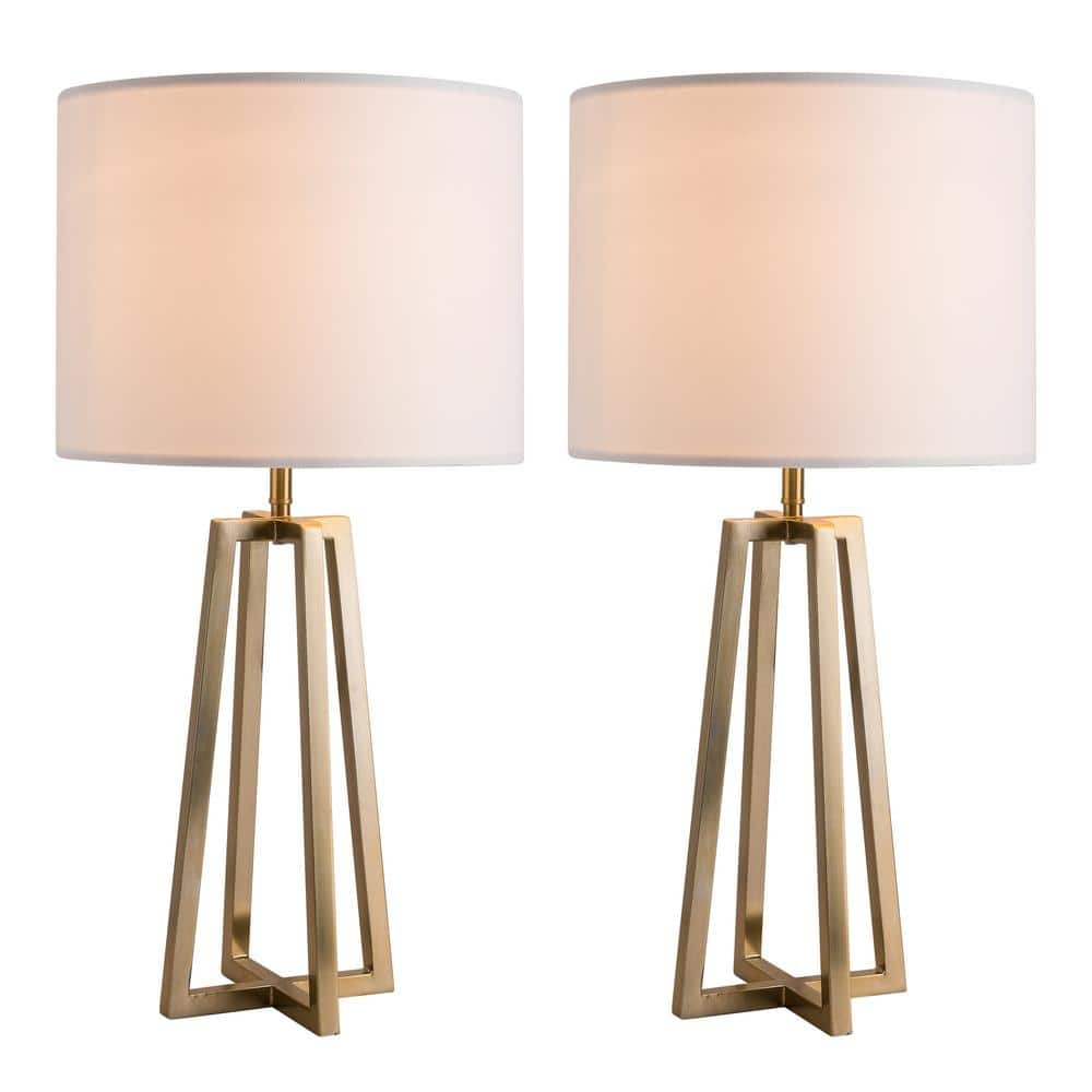 Simpol Home 26 In Modern Gold Table Lamps Transitional Table Lamp For   Gold Table Lamps Shl T 801 64 1000 