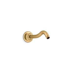 Artifacts 2.75 in. Wall Mount Shower Arm in Vibrant Brushed Moderne Brass