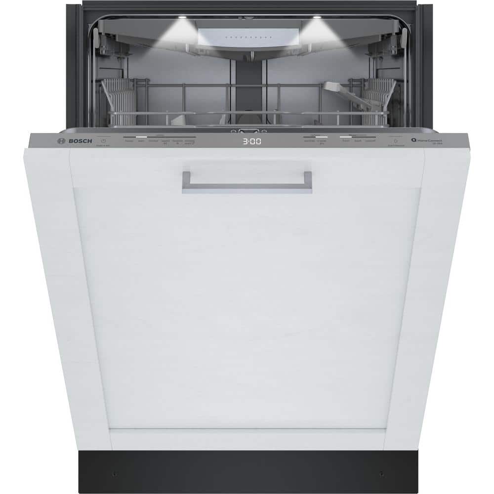 24" White Built-In Smart Dishwasher with Stainless Steel Tub