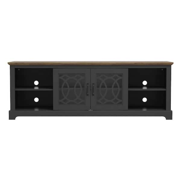 VTI Series BL 404 - 4 Shelf Audio Rack TV Stand up to 27 TVs in Black,  Cherry or Oak color.