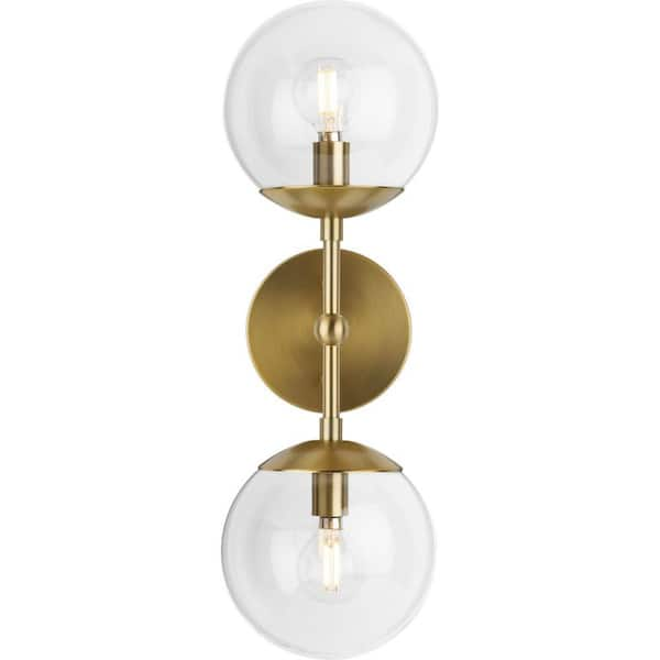 Progress Lighting Atwell Collection 6 in. 2-Light Brushed Bronze