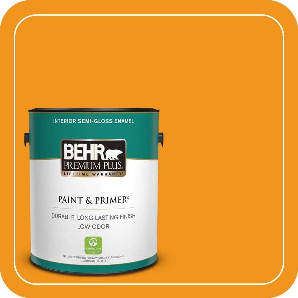 1 gal. #290B-7 Yam Semi-Gloss Enamel Low Odor Interior Paint & Primer price history on PriceWatchPro