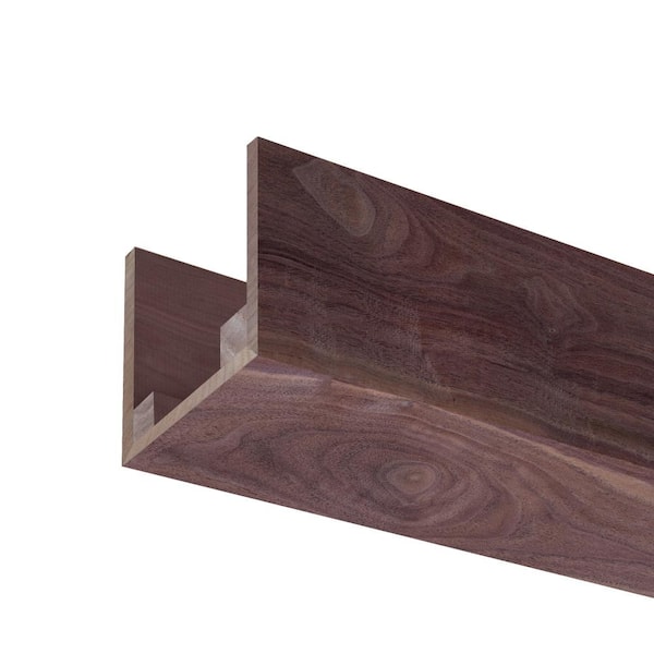 Ornamental Mouldings 5.5 in. W x 5.5 in. H x 92 in. L Natural Walnut Box Faux Beam