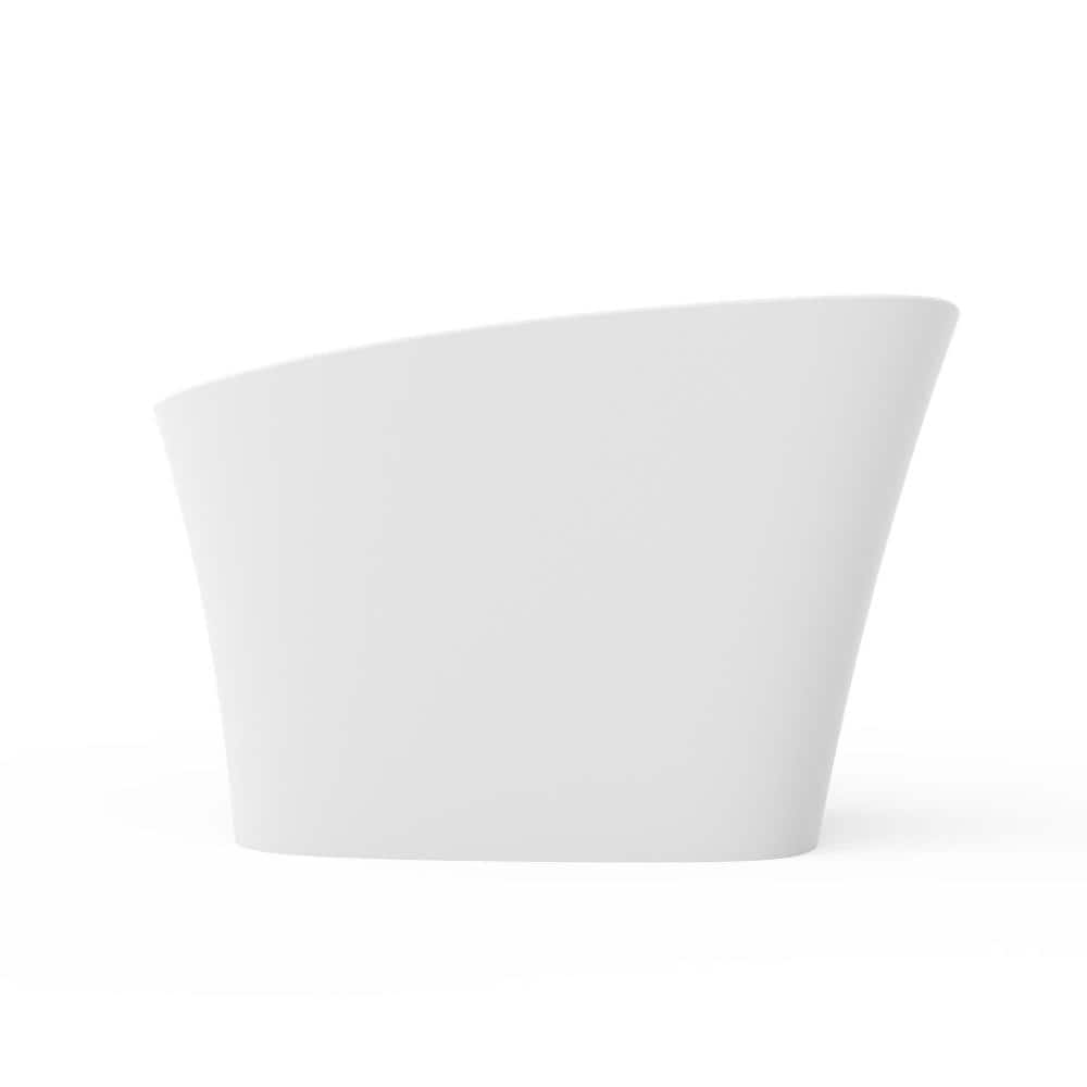 Aurelia 51 in. x 29 in. Matte White Solid Surface Deep Soaking Bathtub with Built-In Seat for Small Bathrooms price history on PriceWatchPro