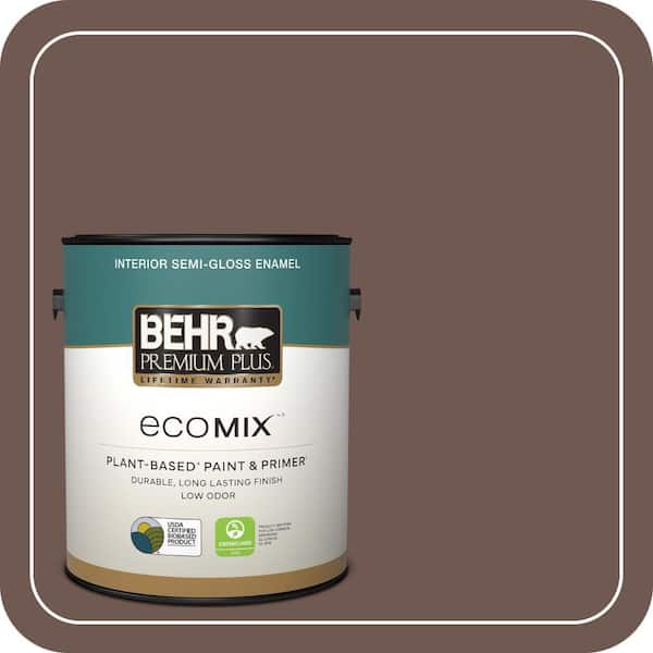 1 gal. #MQ2-34 Bistro Semi-Gloss Enamel EcoMix Plant-Based Interior Paint & Primer