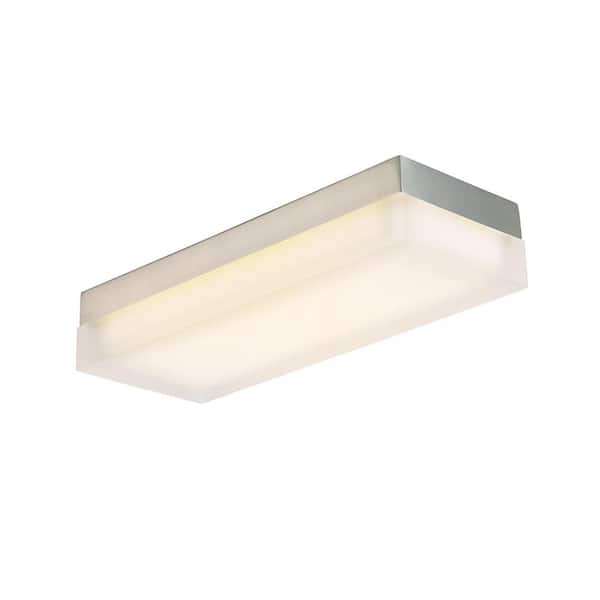 WAC Lighting Dice 14 in. 1-Light 3000K Brushed Nickel LED Flush Mount