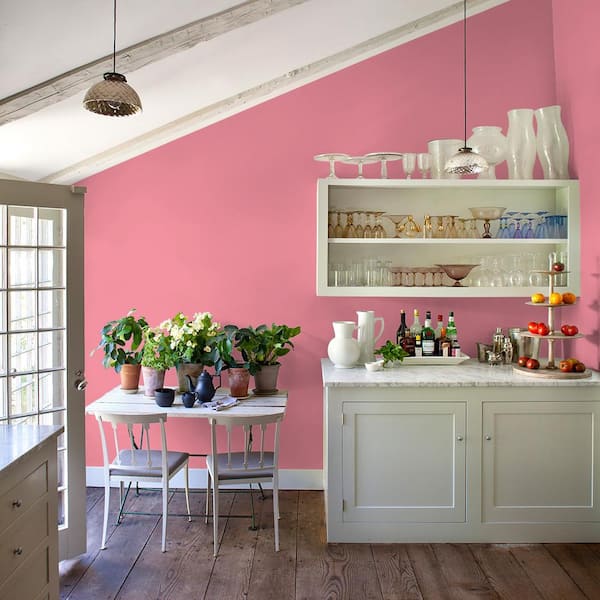 Candy Pink❤︎ Glidden 8 oz. PPG1184-4 Pink Punch Satin Interior Paint