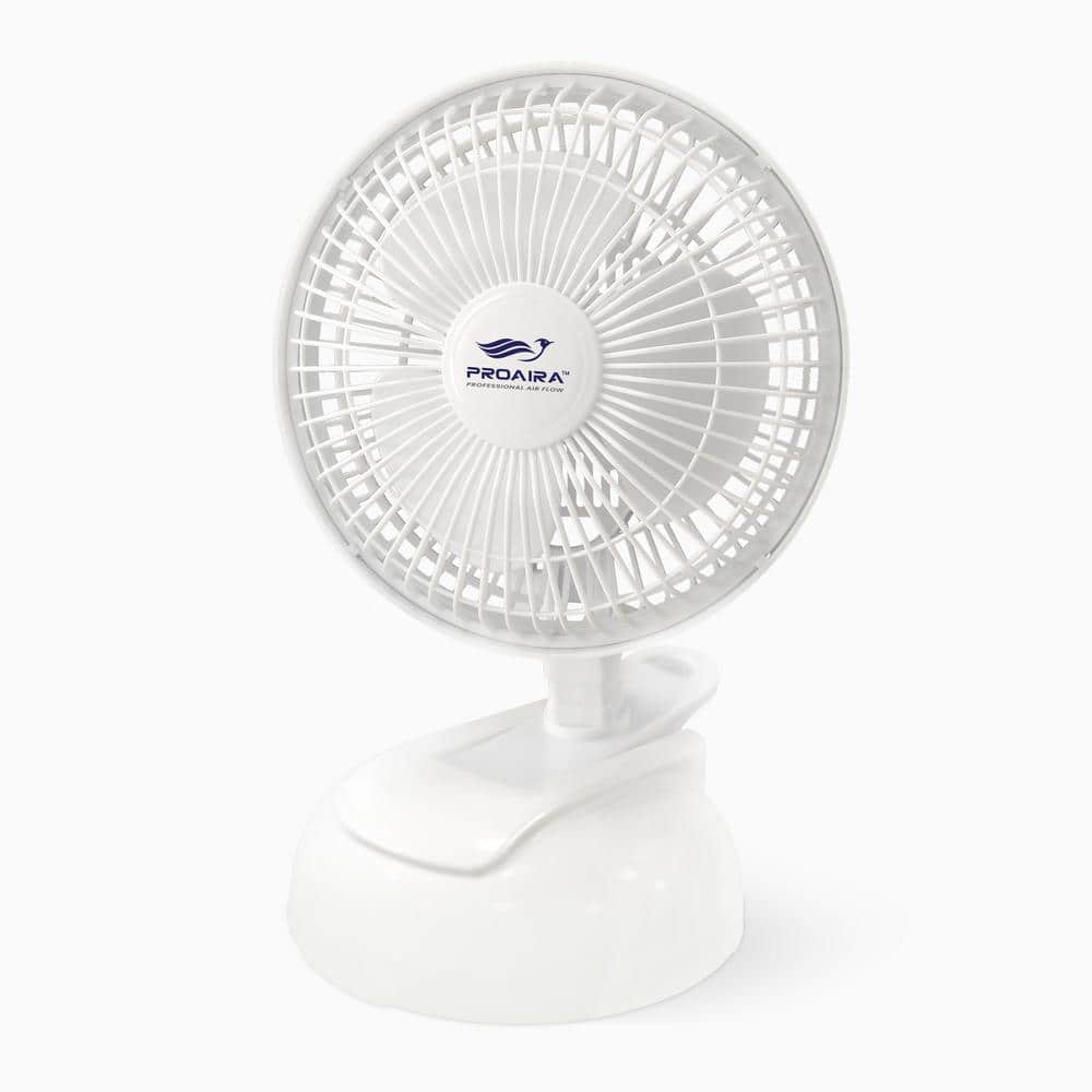 6 in. Clip Desk Fan in White with Integrated Base price history on PriceWatchPro