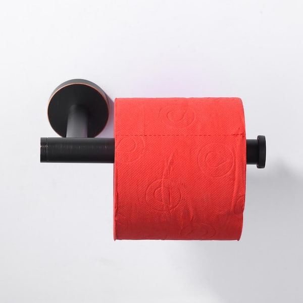 Wall-Mount Stainless Steel Single Post Toilet Paper Roll Holder for Bathroom, Washroom, Kitchen in Oil Rubbed Bronze