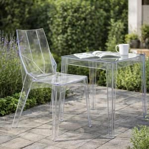 Plastic Outdoor Dining Chair Set of 4