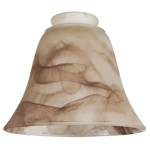 5-1/8 in. Brown Swirl Bell with 2-1/4 in. Fitter and 5-7/8 in. Width