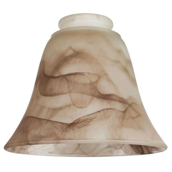 Frosted Marbled Swirl Glass Lamp Shade Alabaster Tan Brown Bell 1 5/8" 5 1/2" Frosted Marbled Swirl Glass Lamp Shade Alabaster Tan Brown Bell 1 5/8" 5 1/2"