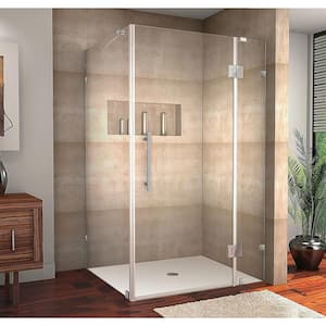 Avalux 48 in. x 34 in. x 72 in. Completely Frameless Shower Enclosure in Chrome
