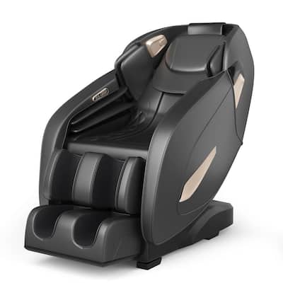 Full Body Zero Gravity Massage Chair Recliner with SL Track Heat in Black