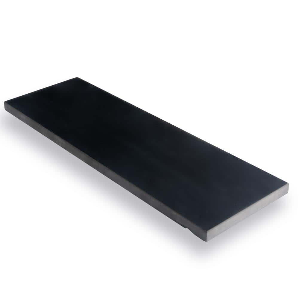 4x12 Black Honed Marble Subway Floor and Wall Tile