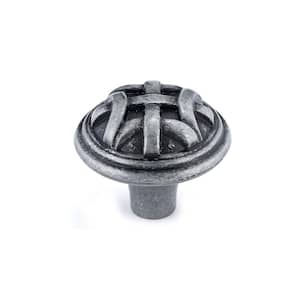 1-1/4 in. (32 mm) Wrought Iron Traditional Cabinet Knob