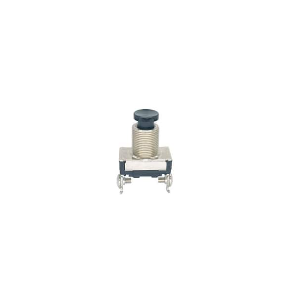 6 Amp Single-Pole Momentary Contact Push-Button Switch Black 1-Pack NHE-PBS-1