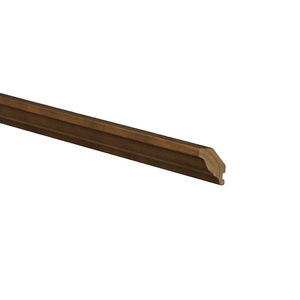 Home Decorators Collection Newport Grayson 96 in. W x 1.5625 in. D x 1.5625 in. H in Manganite Solid Wood Kitchen Cabinet Soffit Crown Molding